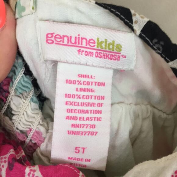 Genuine Kids from Oshkosh Floral White/Pink Sundress - Picture 2 of 3